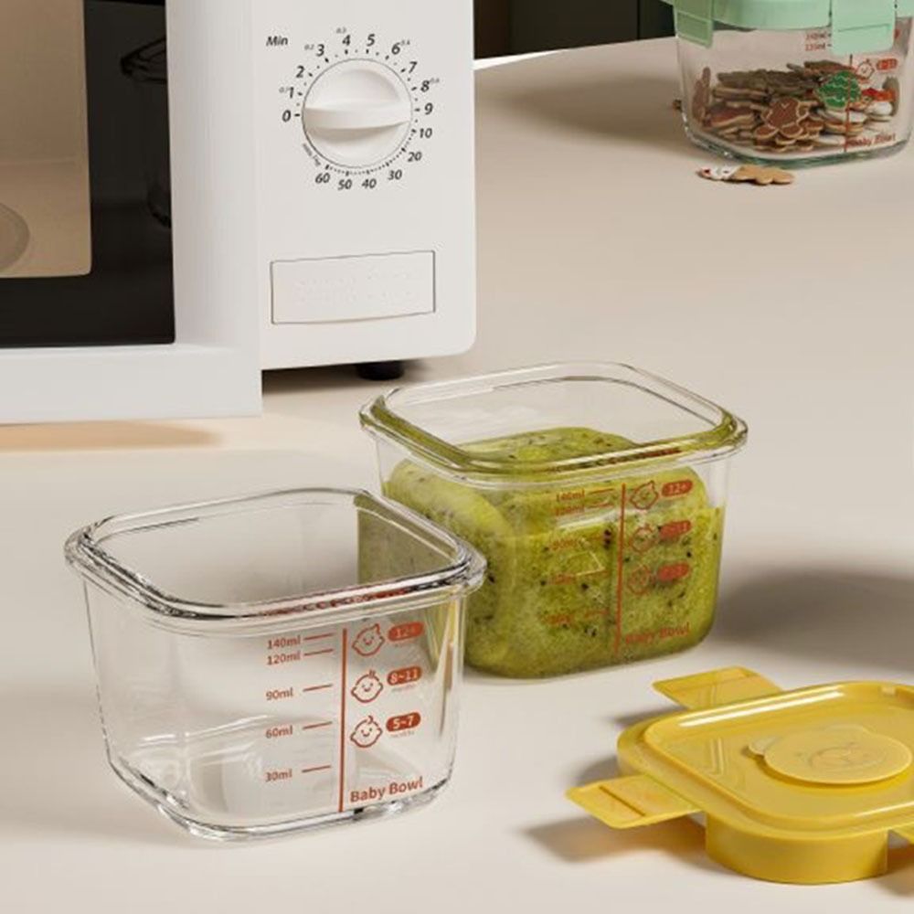 Baby Food Jar - กล่องเก็บอาหารขนาด 170 มล. ใหม่ ใช้กับไมโครเวฟได้ ปลอดภัยสำหรับอาหารเด็ก