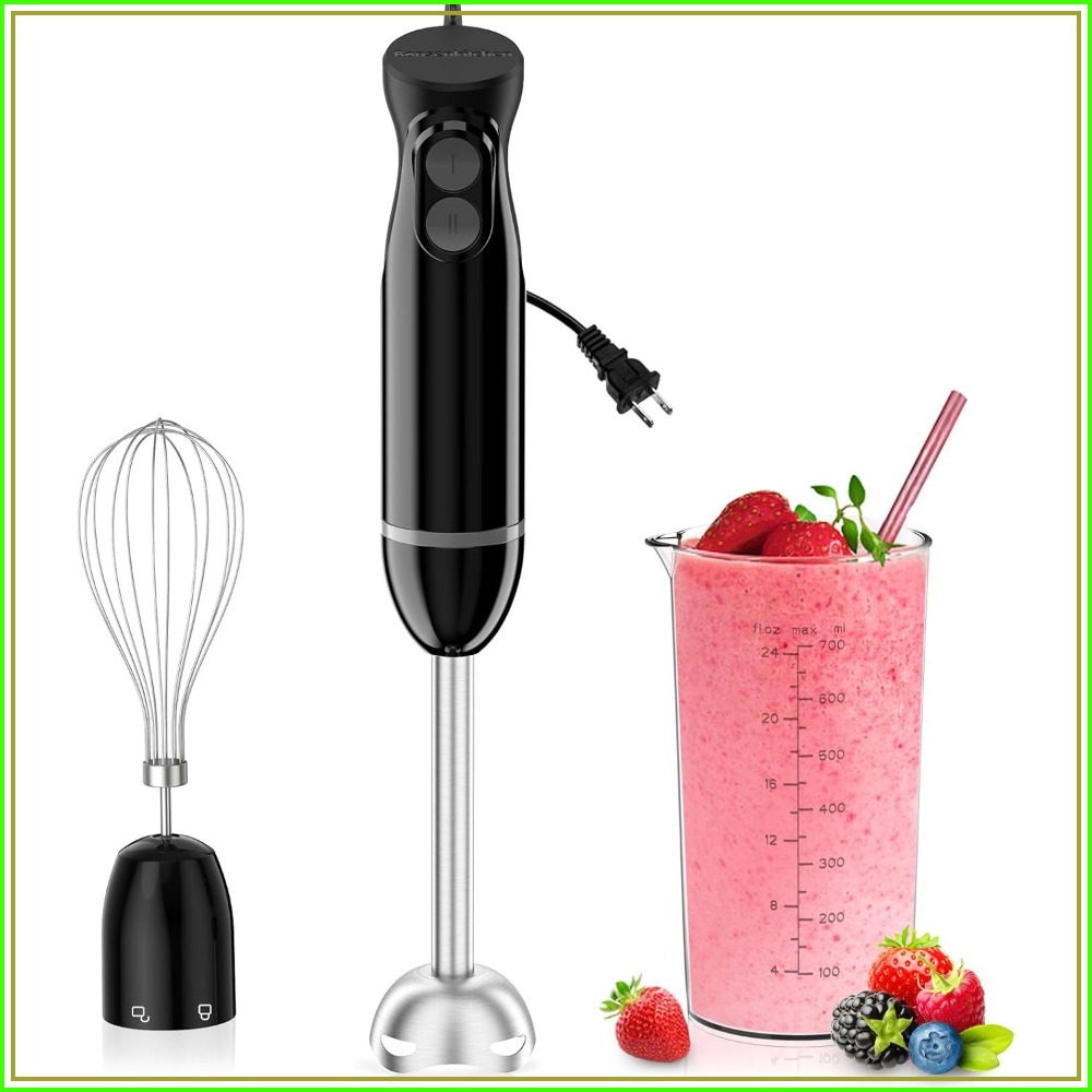Baby Food Mixer - เครื่องปั่นมือถือ 3-in-1 พร้อมความเร็วผสม 2 ระดับ, ที่ตีไข่