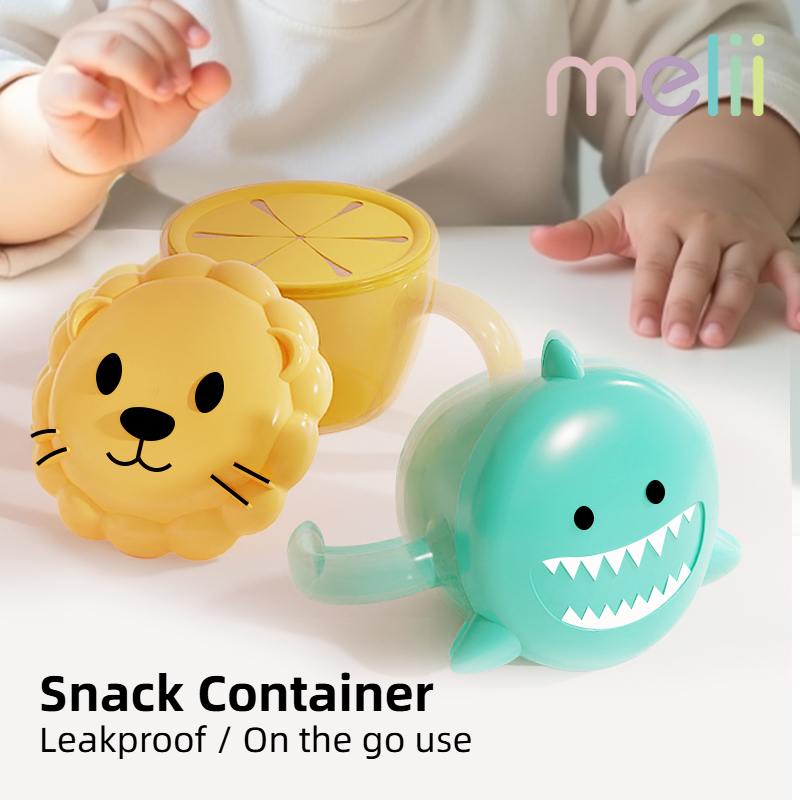 Baby Food On The Go - กล่องเก็บอาหารสำหรับเด็กเล็ก Melii ป้องกันการรั่วซึม พกพาสะดวก กล่องเก็บอาหารสำหรับเด็กที่ใช้งานนอกสถานที่ กล่องใส่ขนมสำหรับเด็ก