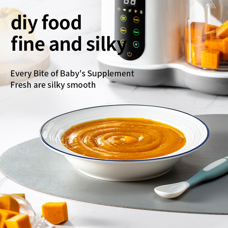 Baby Food Maker And Steamer - เครื่องเตรียมอาหารเด็กอเนกประสงค์ไฟฟ้า พร้อมฟังก์ชั่นนึ่ง ปั่น ละลายน้ำแข็ง อุ่น และทำอาหารเด็ก