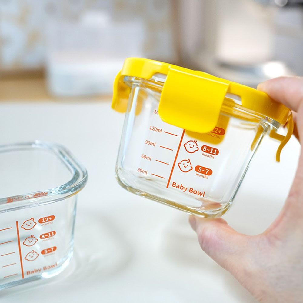 Baby Food Jar - กล่องเก็บอาหารใหม่ 170 มล. ใช้กับไมโครเวฟได้ ปลอดภัยสำหรับอาหารเด็ก แก้วใส่อาหารเด็ก