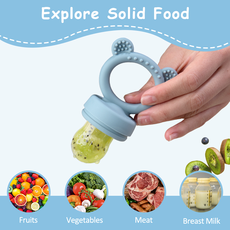 จุกนมซิลิโคนรูปหมีสำหรับป้อนผล - Baby Food Bites บทวิจารณ์และราคา