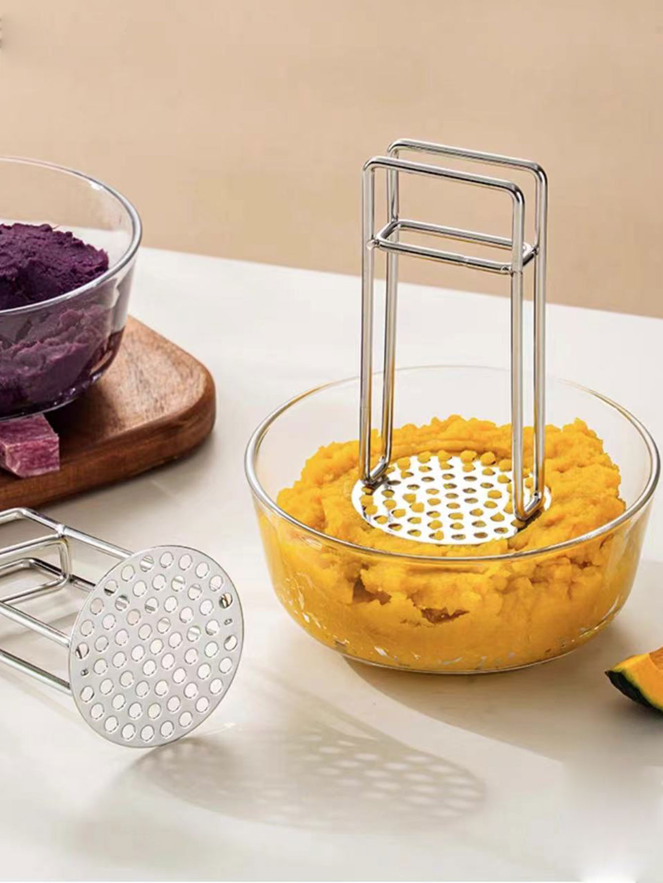 เครื่องบดมันฝรั่งสแตนเลส 304,เ - Baby Food Masher บทวิจารณ์และราคา