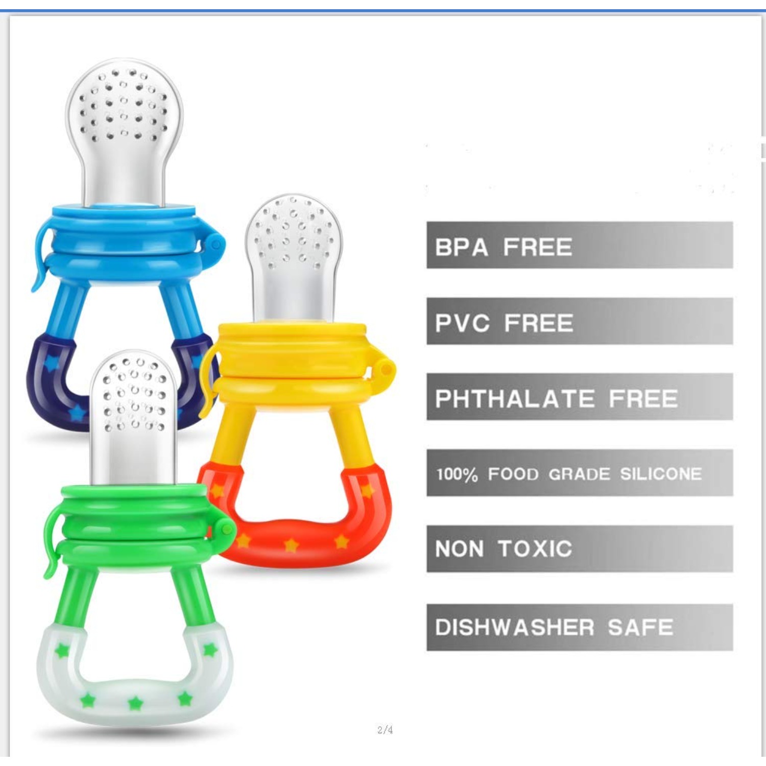 ที่ป้อนอาหารผลไม้สำหรับเด็ก/จุ - Baby Food Bites บทวิจารณ์และราคา
