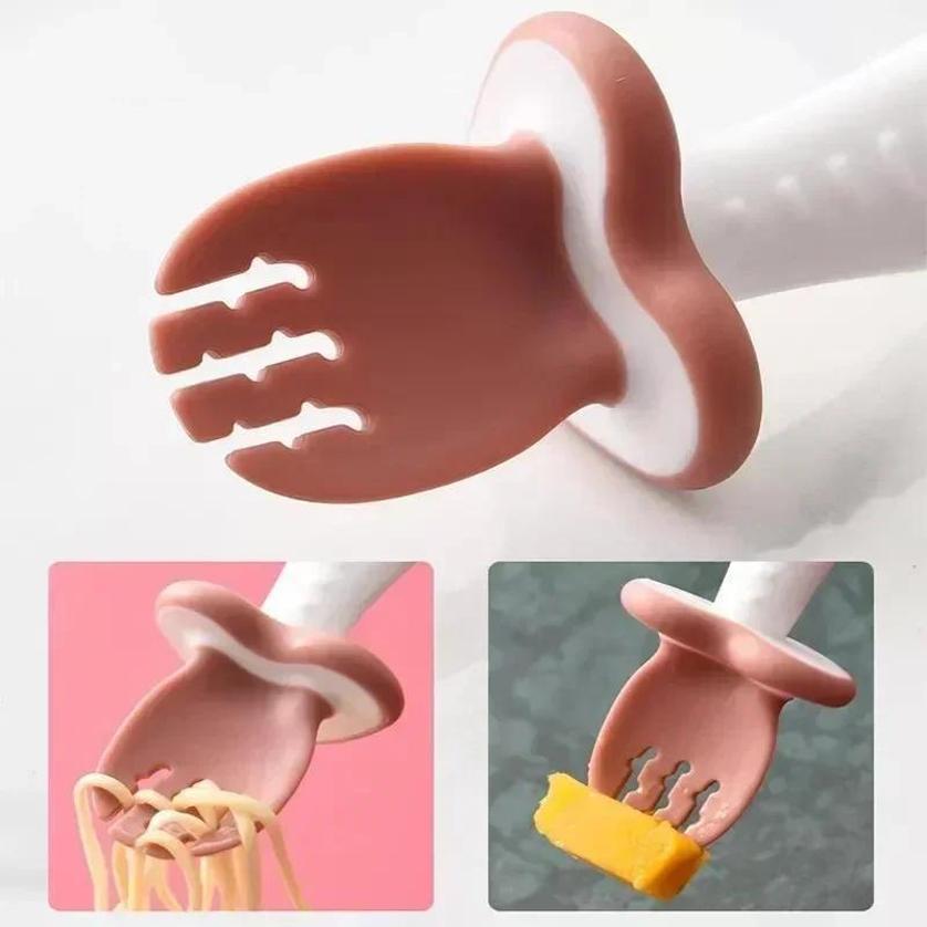 ช้อนเด็ก ช้อนส้อมซิลิโคน ชุดอา - Baby Food Set บทวิจารณ์และราคา