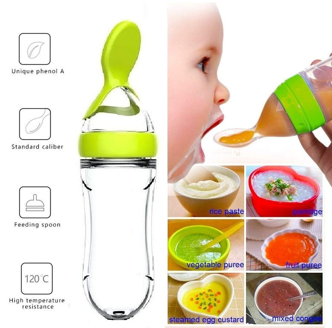 บีบขวดนมถ้วยซิลิโคนทารกแรกเกิด - Baby Food Bites บทวิจารณ์และราคา