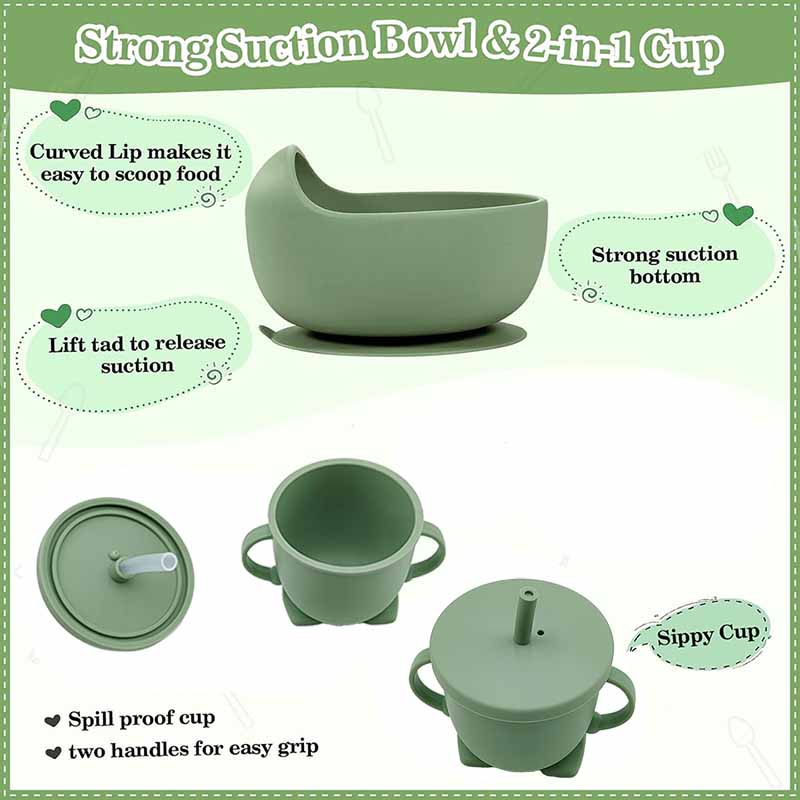 จานให้อาหารเด็กทารกพิมพ์ชื่อเฉ - Baby Food Utensils บทวิจารณ์และราคา