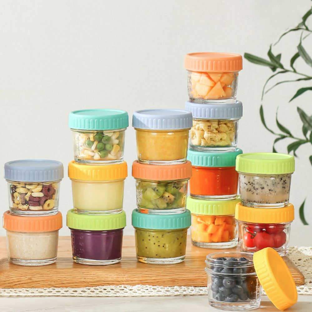 ขวดแก้วใส่อาหารเด็ก 6 ชิ้น ใช้ - Baby Food Jar บทวิจารณ์และราคา