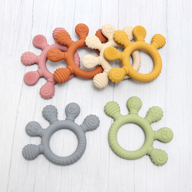 เด็กปาล์มซิลิโคนยาสีฟันสร้อยข้ - Baby Food Bites บทวิจารณ์และราคา