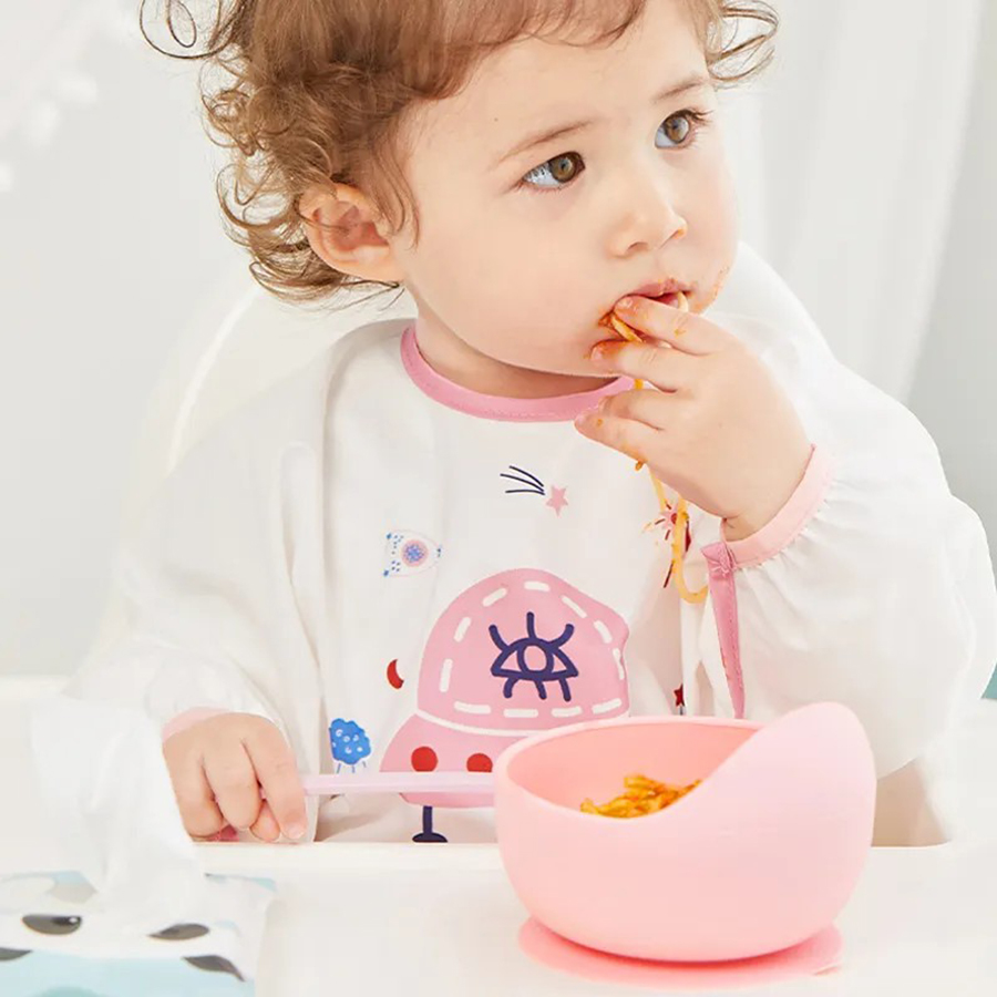 จานชามอาหารซิลิโคนกันหกสำหรับเ - Baby Food Bites บทวิจารณ์และราคา