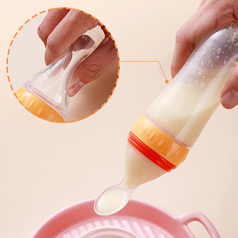 บีบขวดนมซิลิโคนทารกแรกเกิดการฝ - Baby Food Bites บทวิจารณ์และราคา