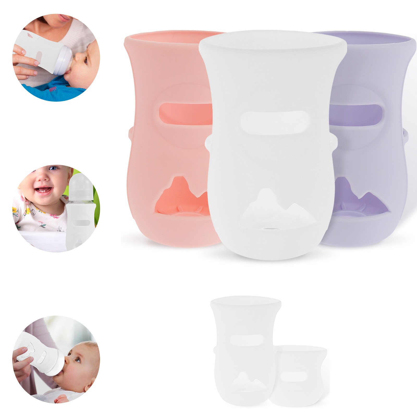 แขนซิลิโคนซิลิโคนเด็กขวดแก้วฉน - Baby Food Jar บทวิจารณ์และราคา