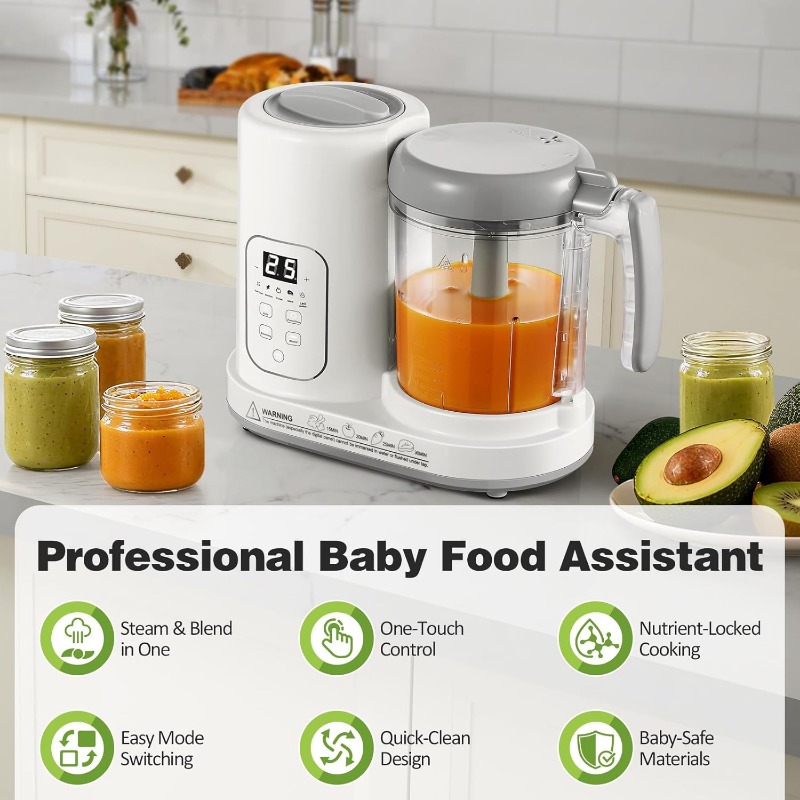 เครื่องทำอาหารเด็กอเนกประสงค์  - Baby Food Maker And Steamer บทวิจารณ์และราคา