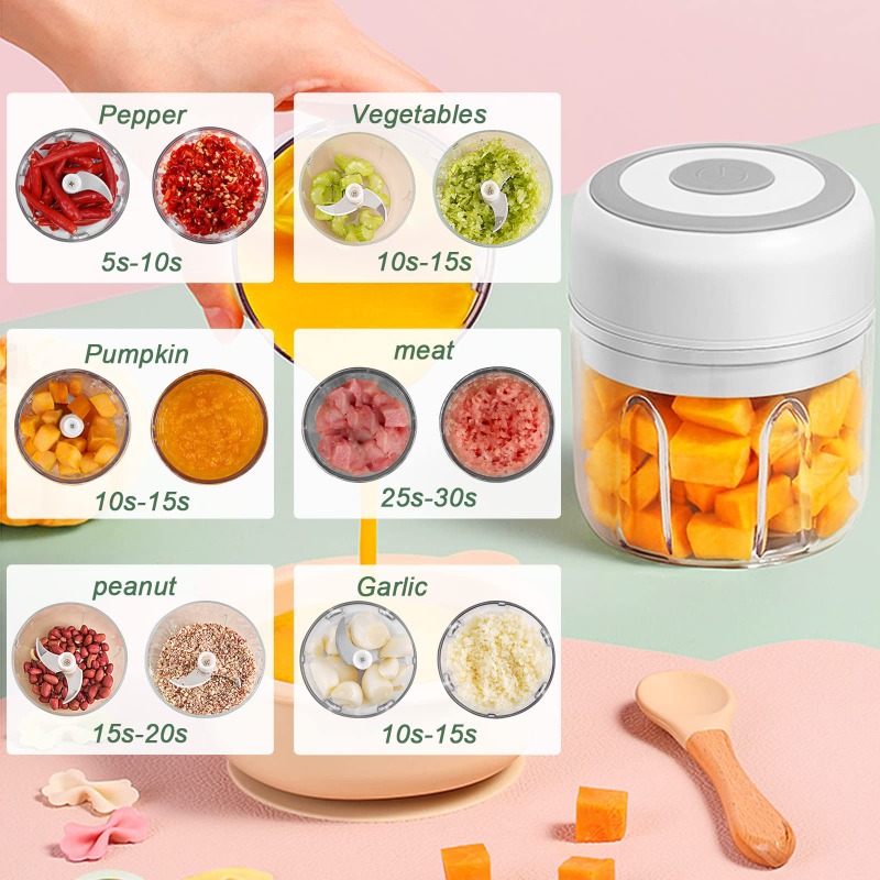 เครื่องบดกระเทียมไฟฟ้า 250 มล. - Baby Food Masher บทวิจารณ์และราคา