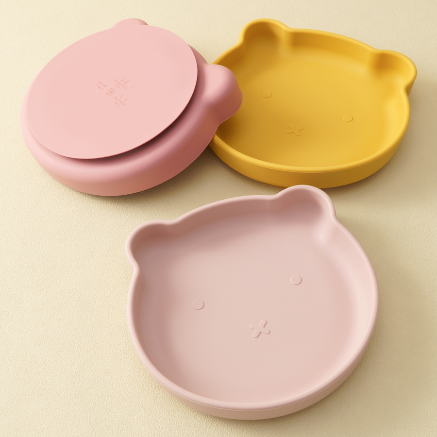 1PC ซิลิโคนเด็กจานดูดรับประทาน - Baby Food Utensil บทวิจารณ์และราคา