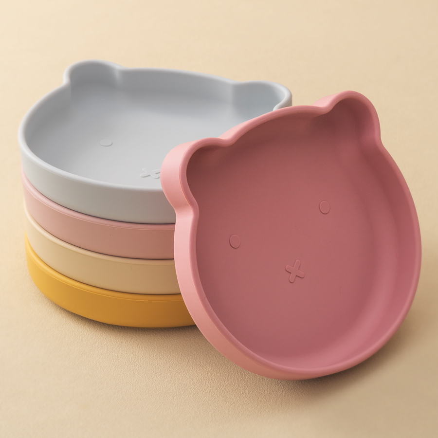 1PC ซิลิโคนเด็กจานดูดรับประทาน - Baby Food Utensil บทวิจารณ์และราคา