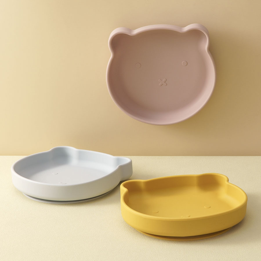 1PC ซิลิโคนเด็กจานดูดรับประทาน - Baby Food Utensil บทวิจารณ์และราคา
