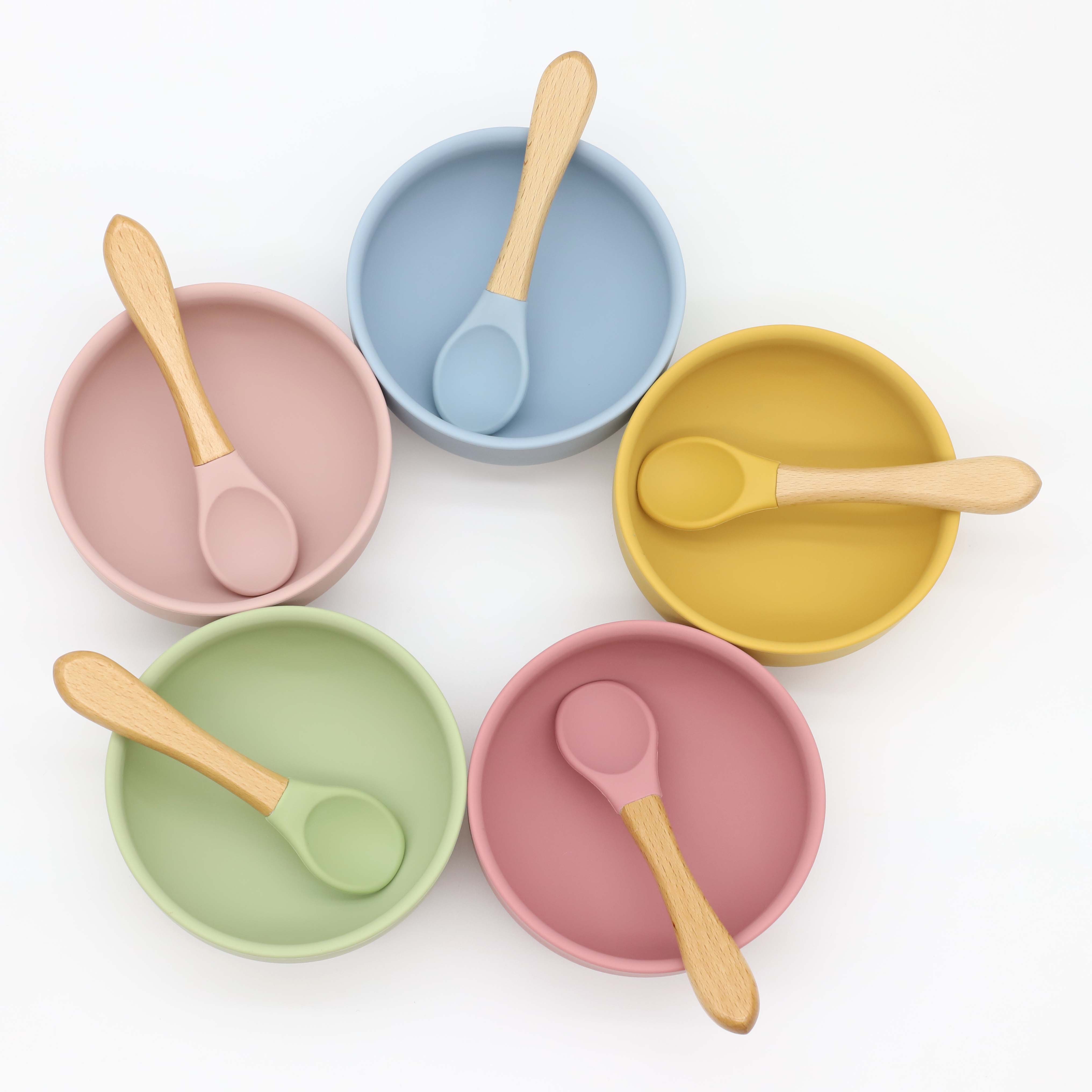 ชามซิลิโคนพร้อมจุกดูด ช้อนด้าม - Baby Food Bites บทวิจารณ์และราคา