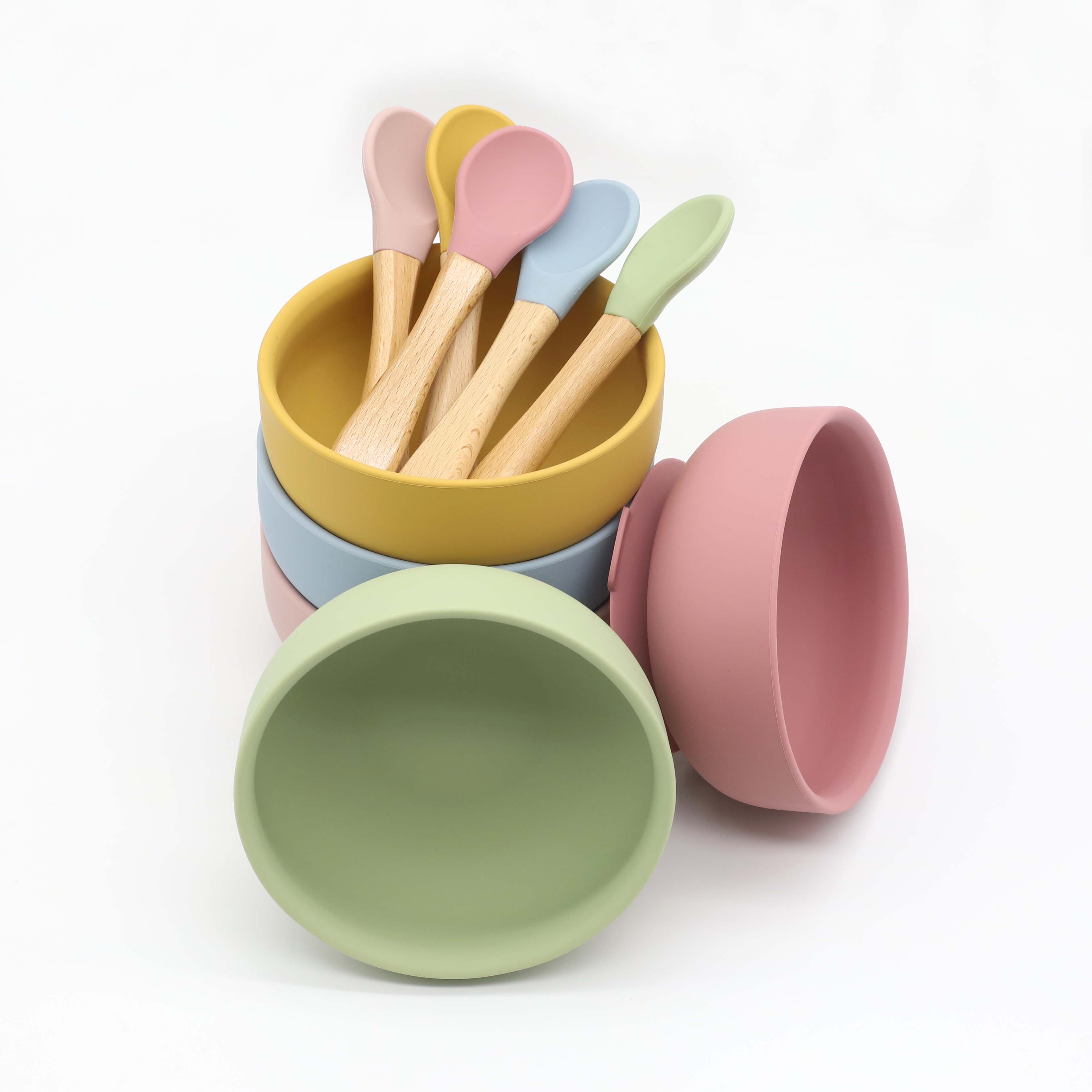 ชามซิลิโคนพร้อมจุกดูด ช้อนด้าม - Baby Food Bites บทวิจารณ์และราคา