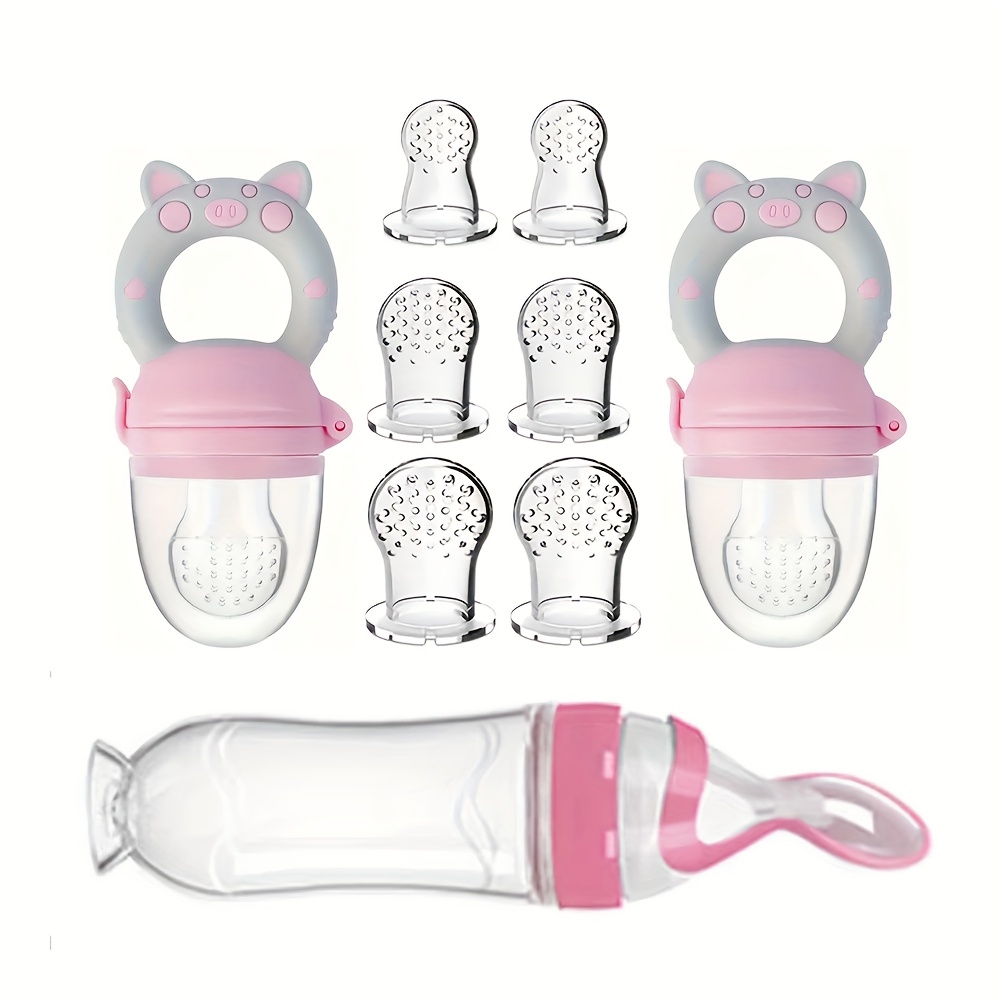 9 ชิ้นช้อนส้อม: 1 ขวดนมซิลิโคน - Baby Food Utensil บทวิจารณ์และราคา