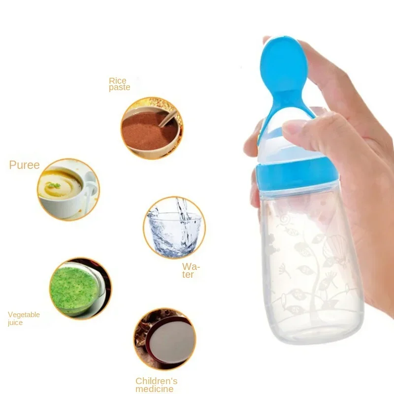 ปลอดภัยขวดนมเด็กช้อนนมขวดเด็ก  - Baby Food Bites บทวิจารณ์และราคา