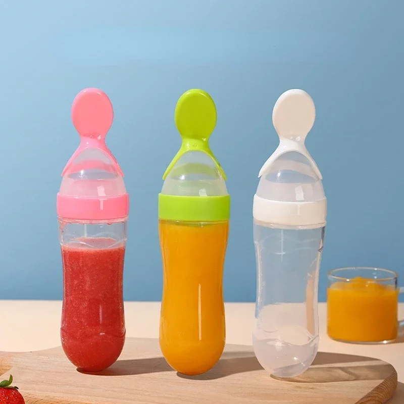 ปลอดภัยขวดนมเด็กช้อนนมขวดเด็ก  - Baby Food Bites บทวิจารณ์และราคา