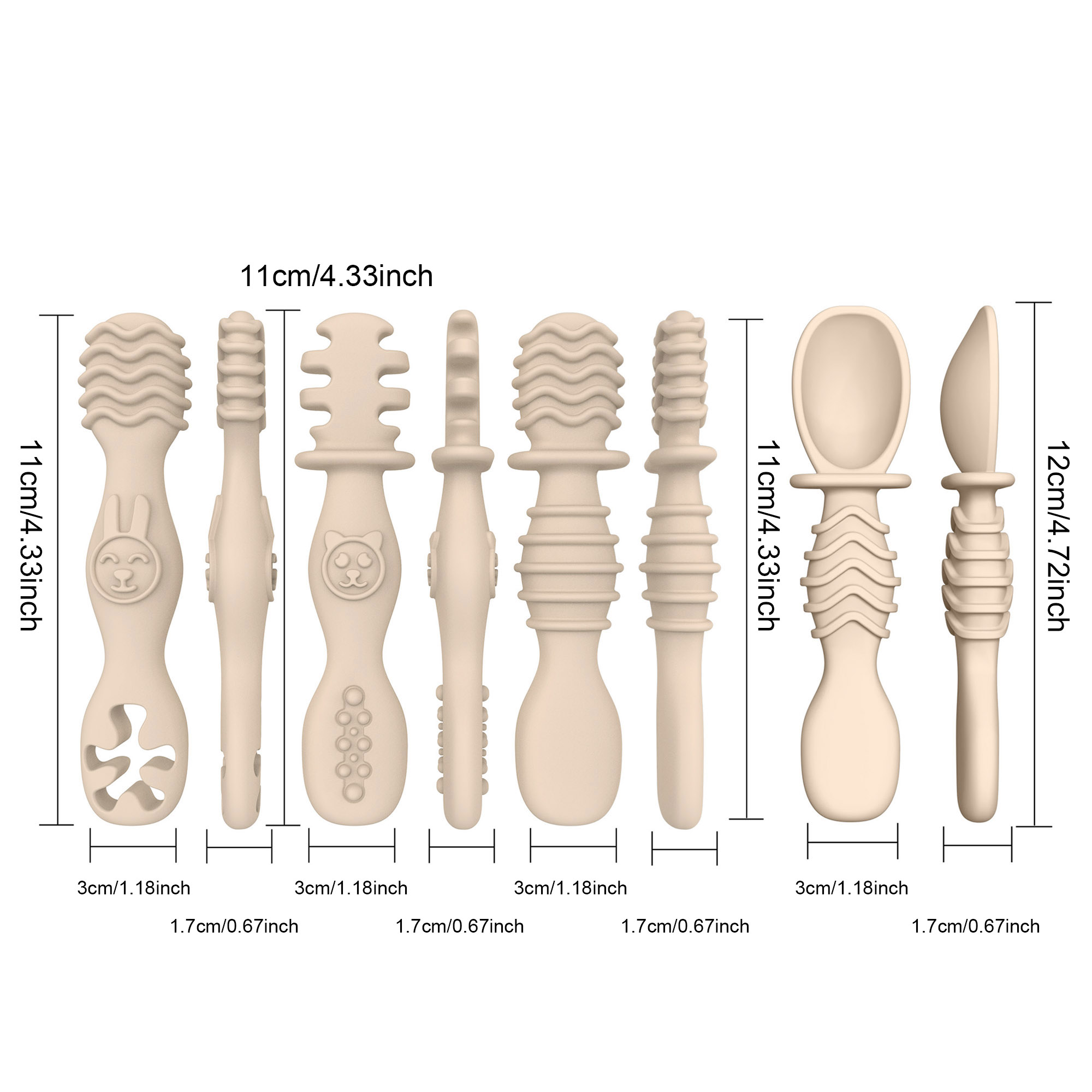 ชุดช้อนซิลิโคนสำหรับเด็ก 4 ชิ้ - Baby Food For 7 Month Old บทวิจารณ์และราคา