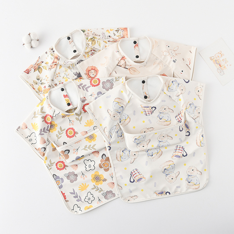 ทารกแรกเกิด Bibs เสื้อกันน้ําไ - Baby Food Set บทวิจารณ์และราคา
